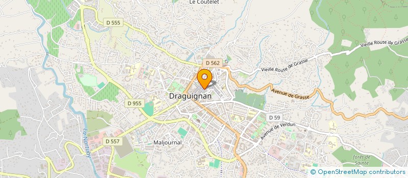 localisation de l'entreprise MADAME ANNE NOLF  DRAGUIGNAN
