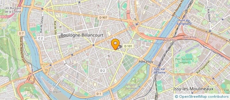 localisation de l'entreprise MADAME ANNE ODELOT  BOULOGNE-BILLANCOURT