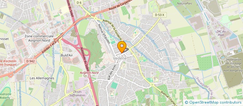 localisation de l'entreprise MADAME ANNE OLIVIER  VEDENE