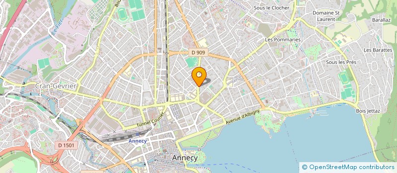 localisation de l'entreprise MADAME ANNE OLIVIER à ANNECY