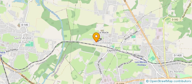 localisation de l'entreprise MADAME ANNE OLLINET  LES ABRETS-EN-DAUPHINE