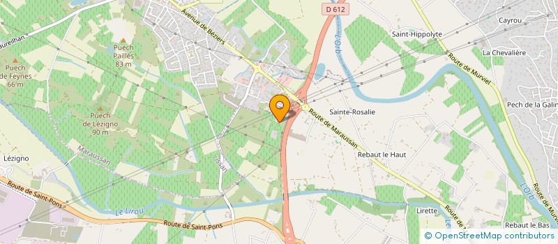 localisation de l'entreprise MADAME ANNE OLSINA  BEZIERS