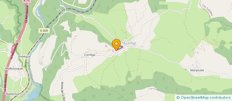 localisation de l'entreprise MADAME ANNE OSTY  LA CANOURGUE