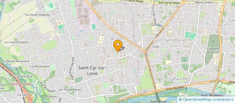 localisation de l'entreprise MADAME ANNE OUASSA  SAINT-CYR-SUR-LOIRE