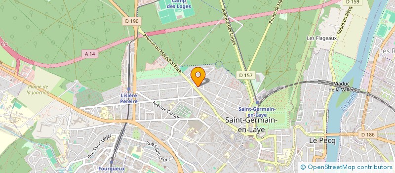 localisation de l'entreprise MADAME ANNE OUTIN  SAINT-GERMAIN-EN-LAYE