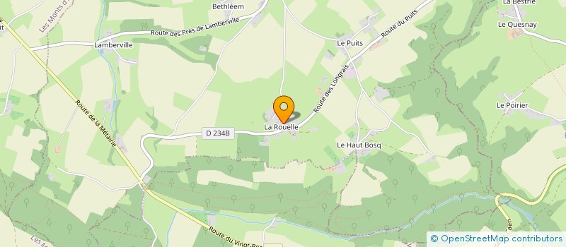 localisation de l'entreprise MADAME ANNE OUTREQUIN  LES MONTS D'AUNAY