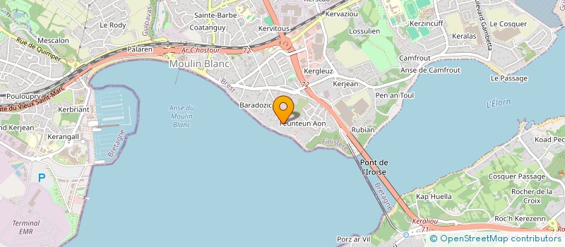 localisation de l'entreprise MADAME ANNE PAGET  LE RELECQ-KERHUON