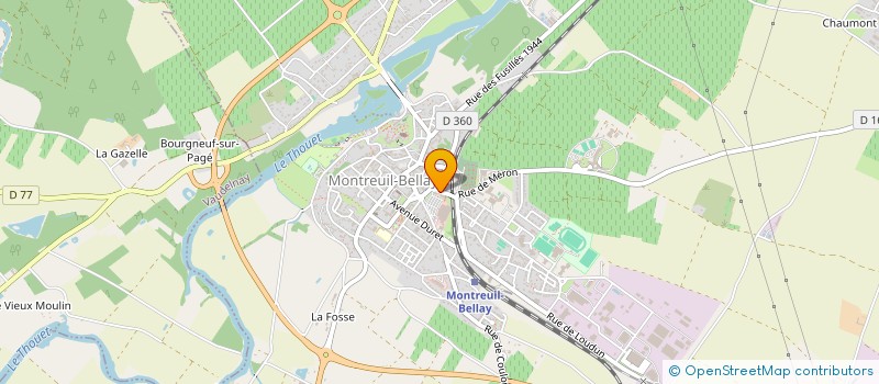 localisation de l'entreprise MADAME ANNE PAINDESSOUS à MONTREUIL-BELLAY