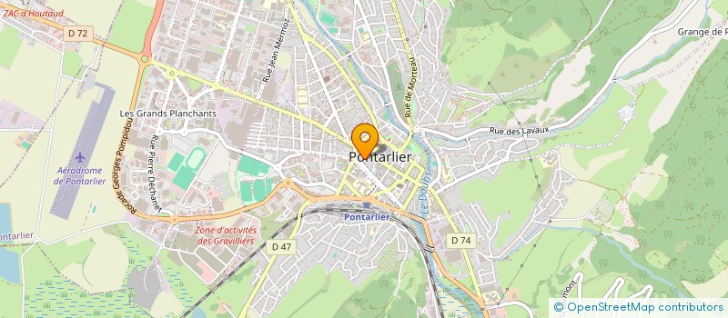 localisation de l'entreprise MADAME ANNE PARNET  PONTARLIER