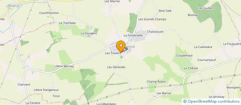 localisation de l'entreprise MADAME ANNE PAUCHARD à COURGEOUT