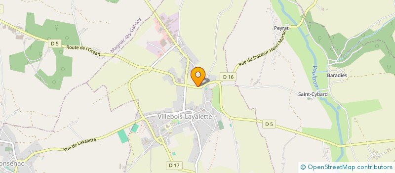 localisation de l'entreprise MADAME ANNE PAULE MOUSNIER à VILLEBOIS-LAVALETTE
