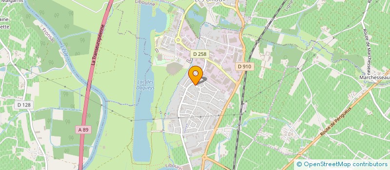 localisation de l'entreprise MADAME ANNE PAULINE GALAN  LIBOURNE