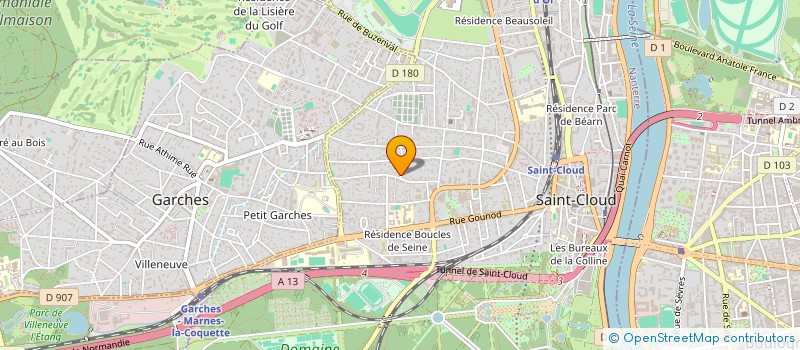 localisation de l'entreprise MADAME ANNE PEDOUSSAUT à SAINT-CLOUD