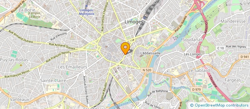 localisation de l'entreprise MADAME ANNE PEETERS à LIMOGES