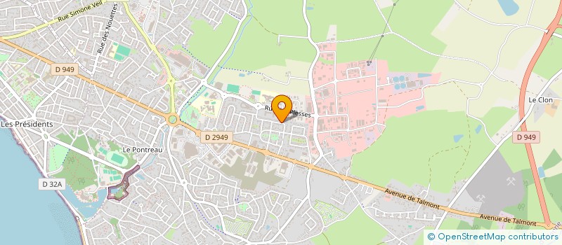 localisation de l'entreprise MADAME ANNE PELTIER à LES SABLES D'OLONNE