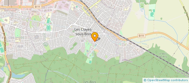 localisation de l'entreprise MADAME ANNE PERIN à LES CLAYES-SOUS-BOIS