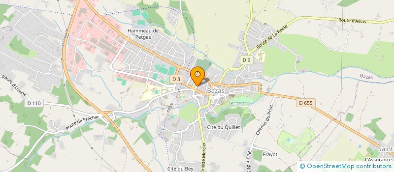 localisation de l'entreprise MADAME ANNE PEROT  BAZAS