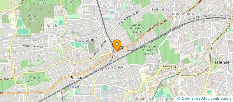 localisation de l'entreprise MADAME ANNE PERREY  PESSAC