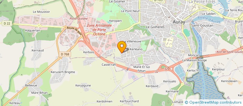 localisation de l'entreprise MADAME ANNE PERRIEN à AURAY
