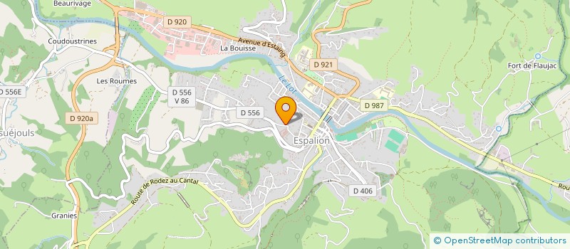 localisation de l'entreprise MADAME ANNE PERRIN  ESPALION