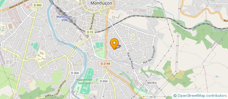 localisation de l'entreprise MADAME ANNE PERRUCHOT DE LA BUSSIERE à MONTLUCON