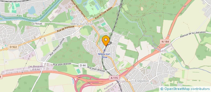 localisation de l'entreprise MADAME ANNE PERRUTEL  MERY-SUR-OISE