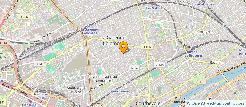 localisation de l'entreprise MADAME ANNE PETIT  LA GARENNE-COLOMBES