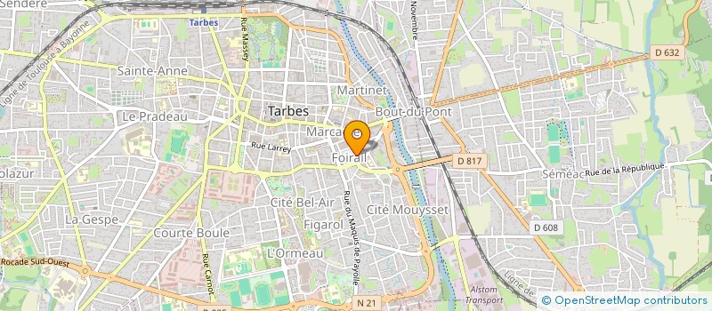 localisation de l'entreprise MADAME ANNE PEYRAT  TARBES