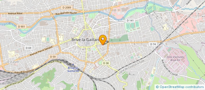 localisation de l'entreprise MADAME ANNE PEYREL à BRIVE-LA-GAILLARDE