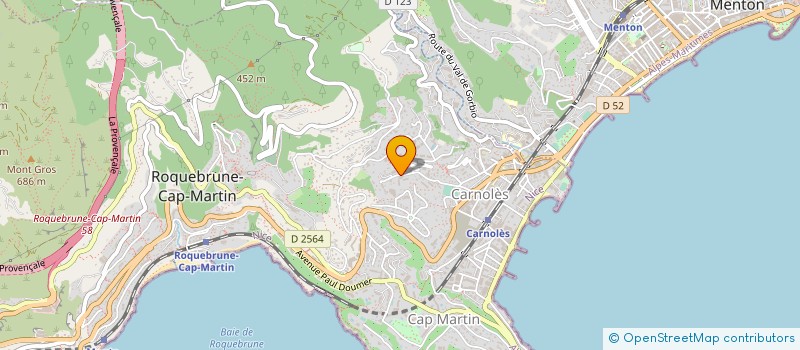 localisation de l'entreprise MADAME ANNE PEZZETTI à ROQUEBRUNE-CAP-MARTIN