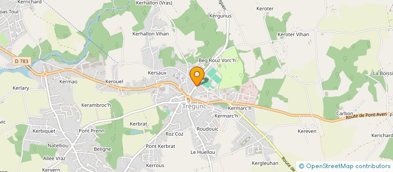 localisation de l'entreprise MADAME ANNE PICH  MELGVEN