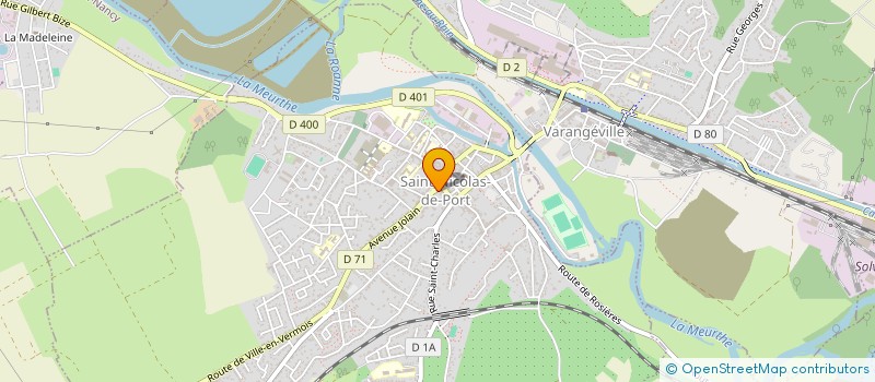 localisation de l'entreprise MADAME ANNE PIERETTI  SAINT-NICOLAS-DE-PORT