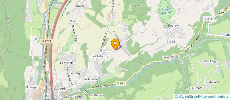 localisation de l'entreprise MADAME ANNE-PIERRE PITTET  GRESY-SUR-AIX