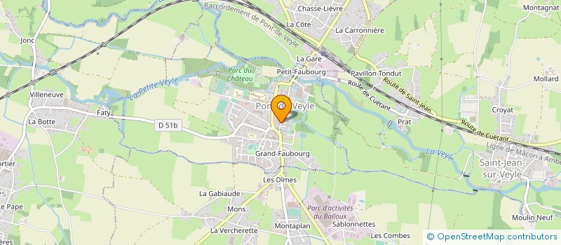 localisation de l'entreprise MADAME ANNE PIFFAUT à PONT-DE-VEYLE