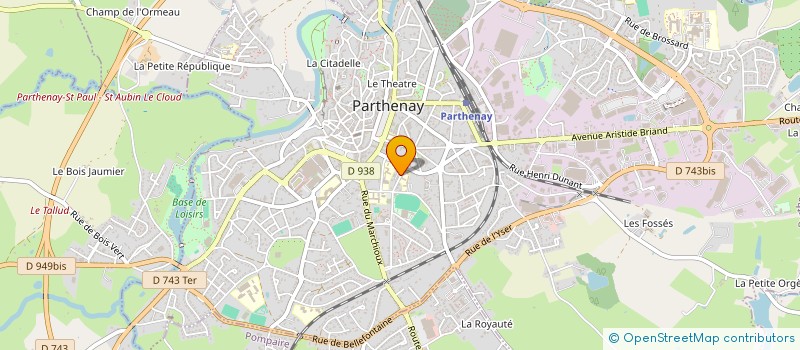 localisation de l'entreprise MADAME ANNE PIGEAU  PARTHENAY