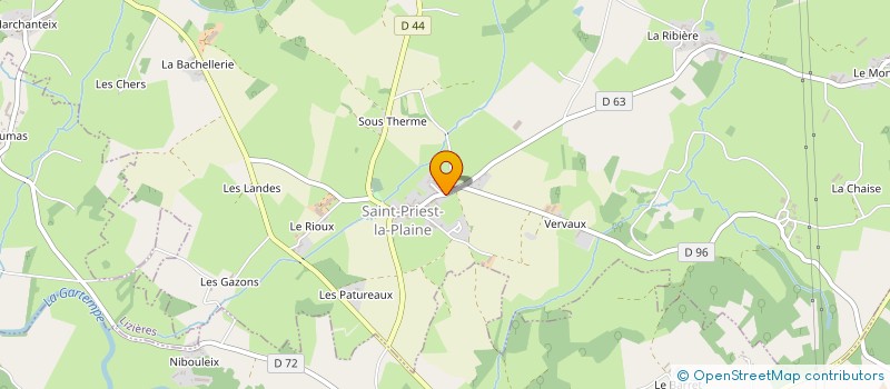localisation de l'entreprise MADAME ANNE PINTRAND à SAINT-PRIEST-LA-PLAINE