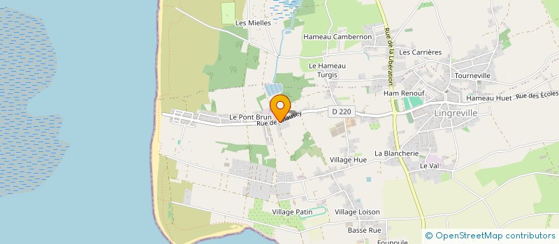 localisation de l'entreprise MADAME ANNE PIOT à TOURNEVILLE-SUR-MER