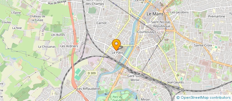 localisation de l'entreprise MADAME ANNE PIRIOU  LE MANS