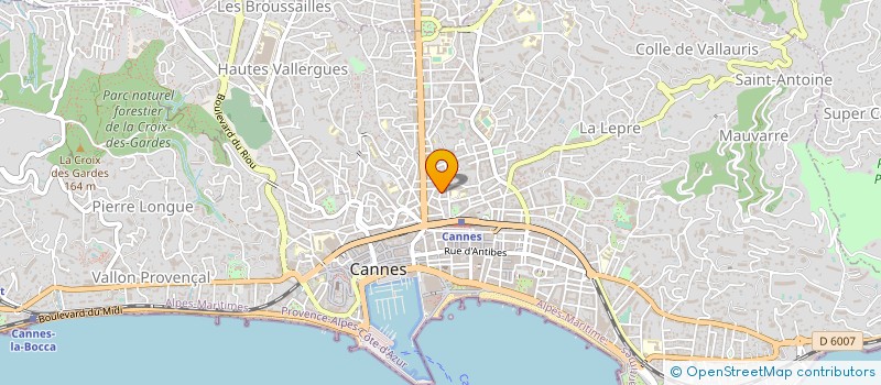 localisation de l'entreprise MADAME ANNE PIVRON à CANNES
