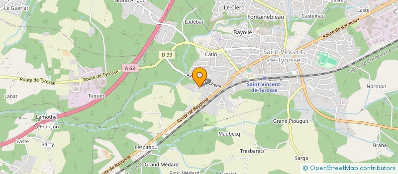 localisation de l'entreprise MADAME ANNE PLAGNOL à SAINT-VINCENT-DE-TYROSSE