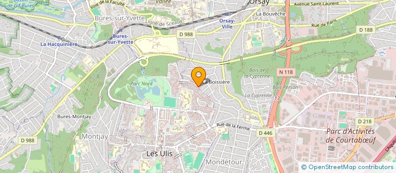 localisation de l'entreprise MADAME ANNE POIRIER à LES ULIS