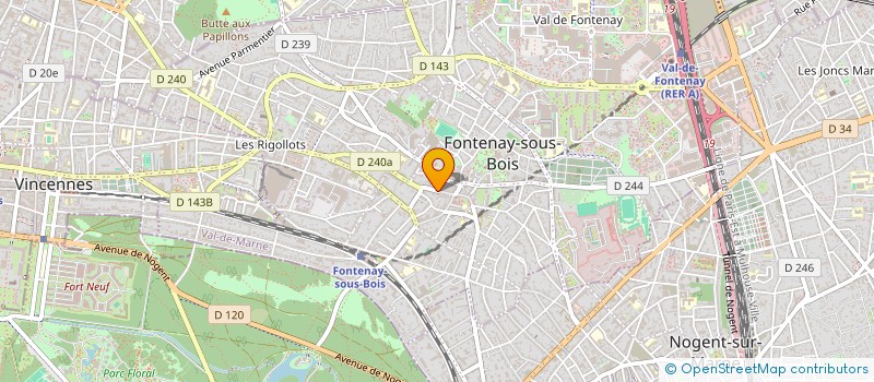 localisation de l'entreprise MADAME ANNE POISSON à FONTENAY-SOUS-BOIS