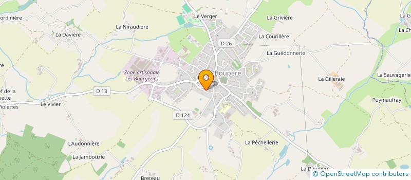 localisation de l'entreprise MADAME ANNE PORTEJOIE à LE BOUPERE