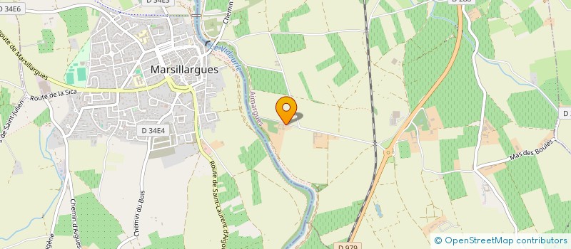 localisation de l'entreprise MADAME ANNE POUDEVIGNE  AIMARGUES