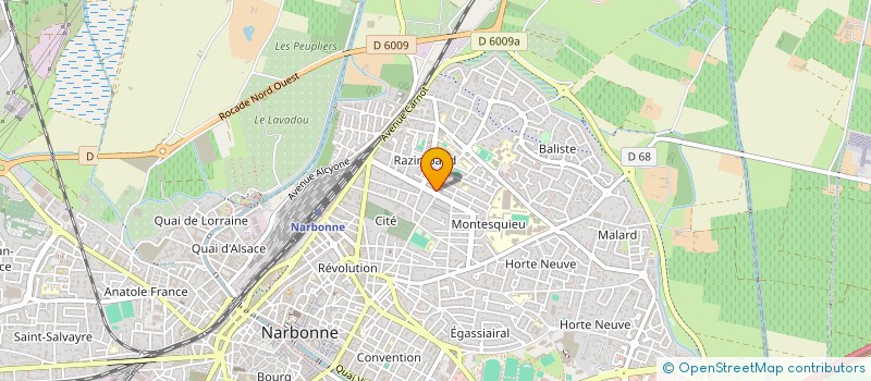 localisation de l'entreprise MADAME ANNE POUDRE  NARBONNE