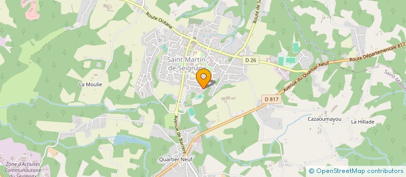 localisation de l'entreprise MADAME ANNE POULIQUEN  SAINT-MARTIN-DE-SEIGNANX