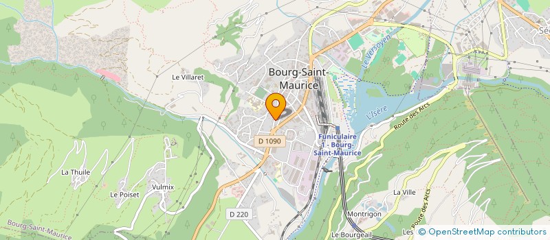 localisation de l'entreprise MADAME ANNE POUPLET  BOURG-SAINT-MAURICE