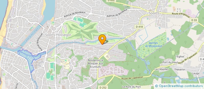 localisation de l'entreprise MADAME ANNE POURE  SOORTS-HOSSEGOR