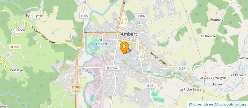 localisation de l'entreprise MADAME ANNE POURRAT à AMBERT