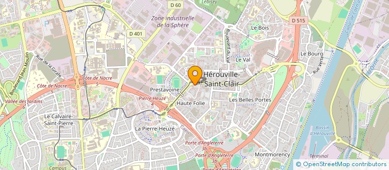 localisation de l'entreprise MADAME ANNE POUSSARD  HEROUVILLE-SAINT-CLAIR